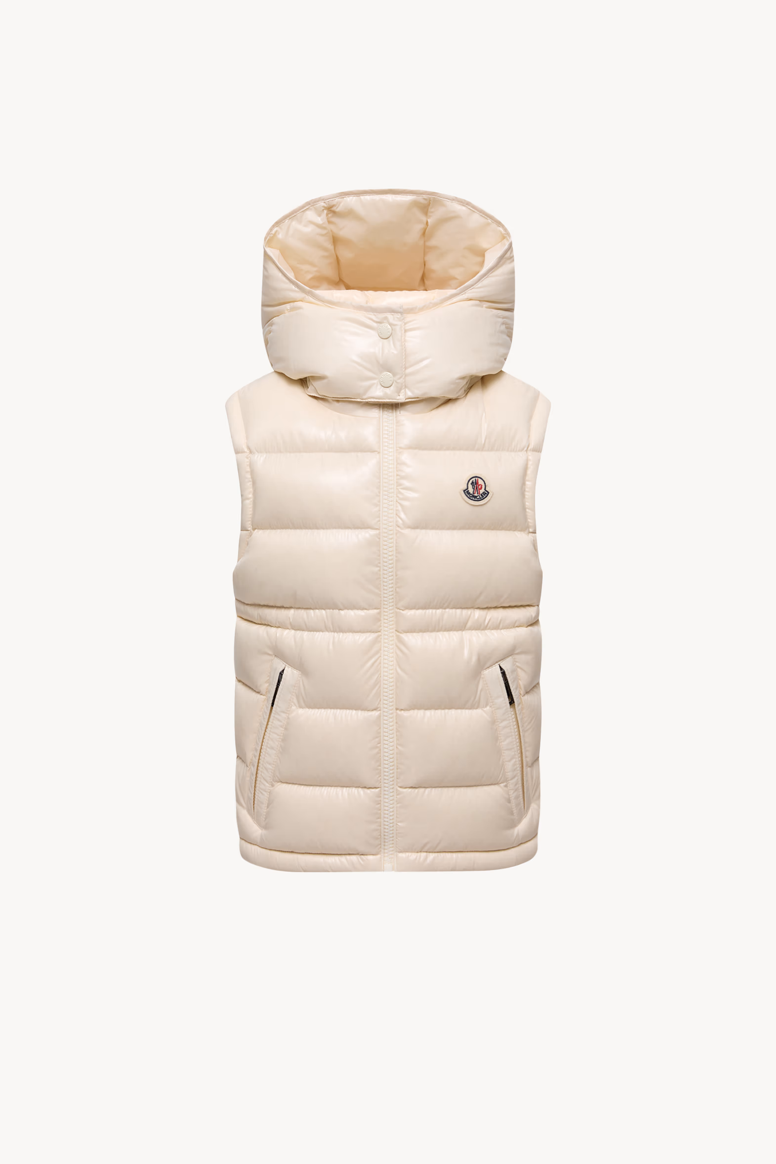 Doudoune sans manches à capuche Ania Fille Blanc Moncler 0